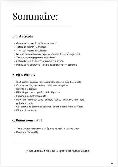 E-book « L'élégance Culinaire »